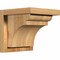 Ekena Millwork Yorktown Rough Sawn Corbel w/Backplate, Western Red Cedar, 8"W x 8"D x 8"H COR08X08X08YOR01RWR - alternate 1